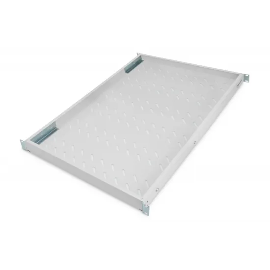 Digitus Polica fiksna 483 mm (19 ), nosivost do 50 kg, 44,5×482×700–900 mm, siva