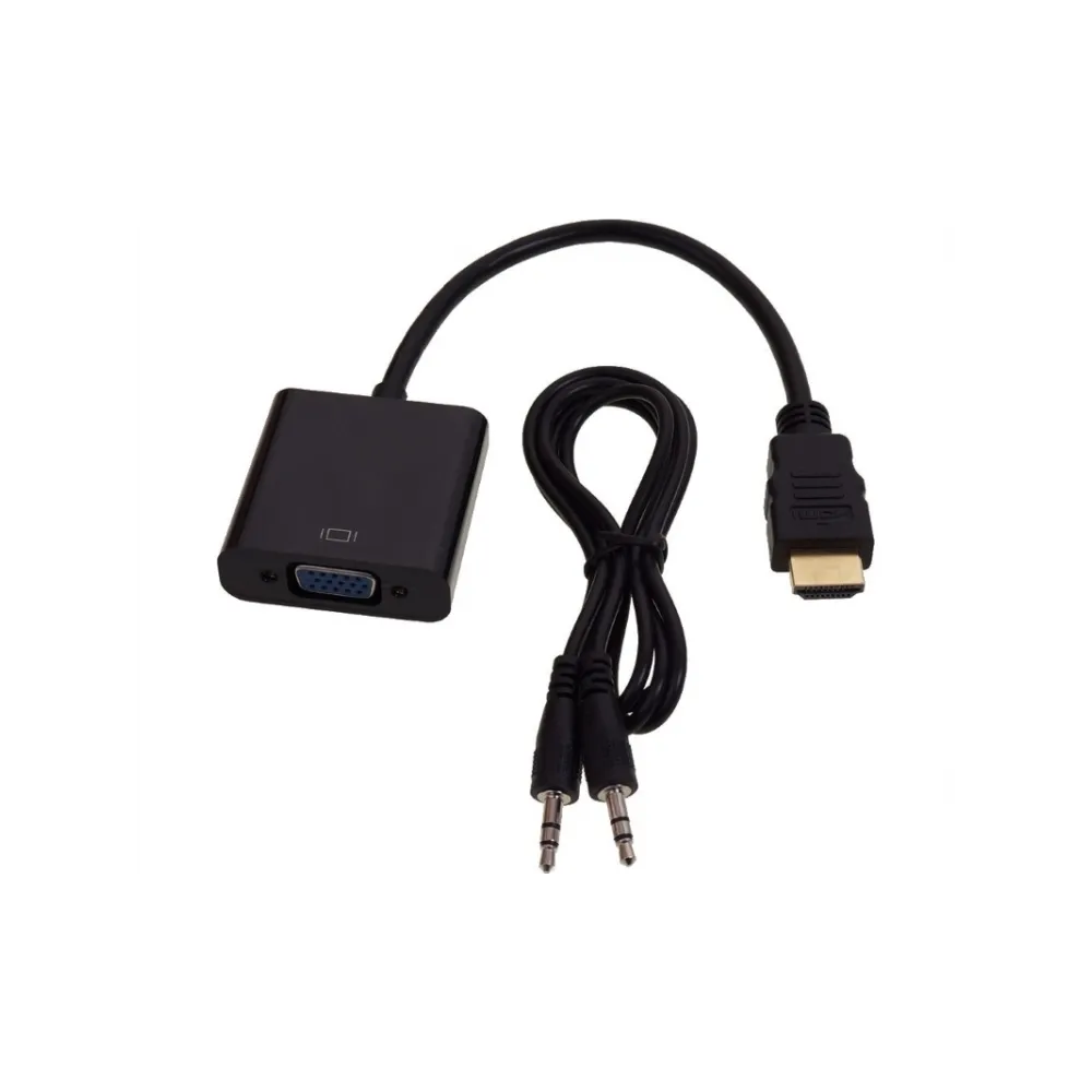 E-GREEN Adapter - Konvertor HDMI (M) - VGA D-sub (F) +