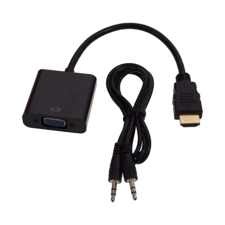 E-GREEN Adapter - Konvertor HDMI (M) - VGA D-sub (F) +