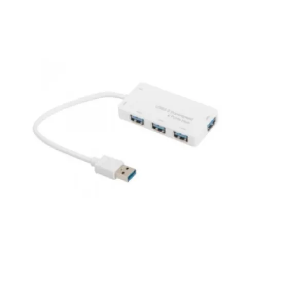 E-GREEN Hub USB 3.0 4 port bijeli
