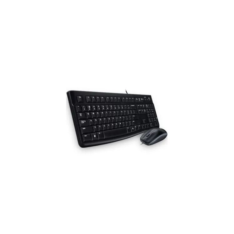Logitech Combo MK120 Wired Keyboard and Mouse for Windows, Optical Wired Mouse, USB Plug-and-Play, Full-Size, US