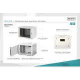 Digitus 7U network rack, 19 , wall, 600x450 mm, sivi