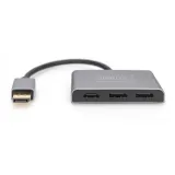 Digitus Adapter video Hub DisplayPort - 2x DisplayPort + HDMI