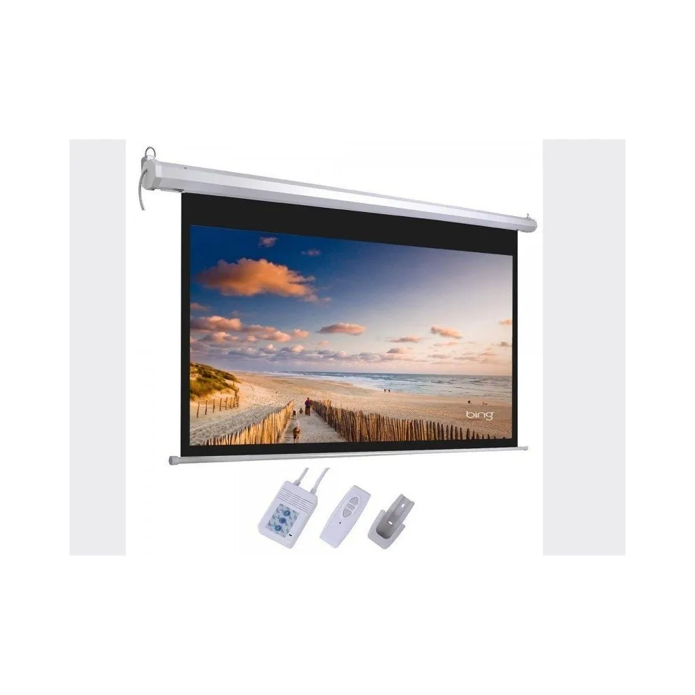Lexin Platno za projektor LEXIN EH9696M zidno elektricno 1:1, 244x244, ZIDNO ELEKTRIČNO (SA DALJINSKIM UPRAVLJAČEM), MAT BELA