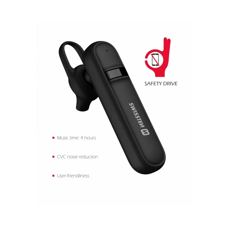 Swissten Slušalice Bluetooth CALLER Black