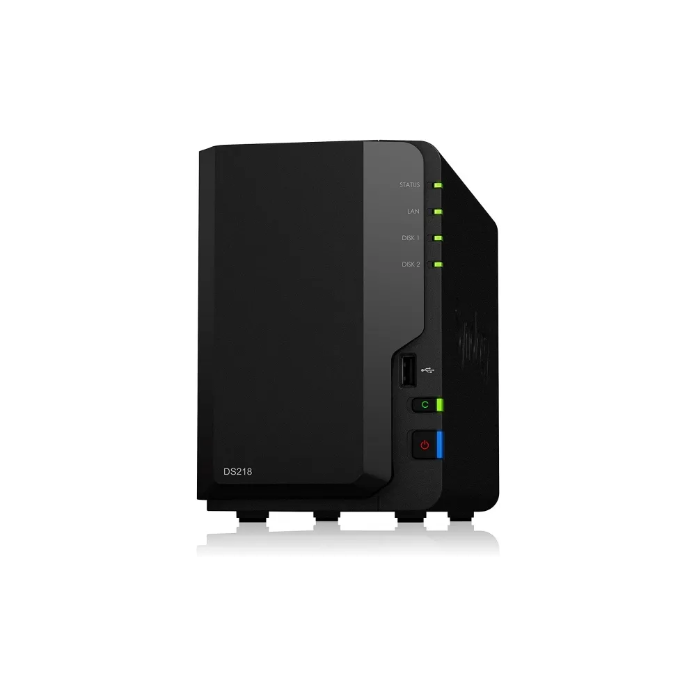 Synology NAS DiskStation DS223 Tower, 2-bay 3.5 SATA HDD/SSD, Realtek RTD1619B 1.7 GHz (4-Core), 2 GB DDR4, 1x RJ-45 1GbE, 3x US