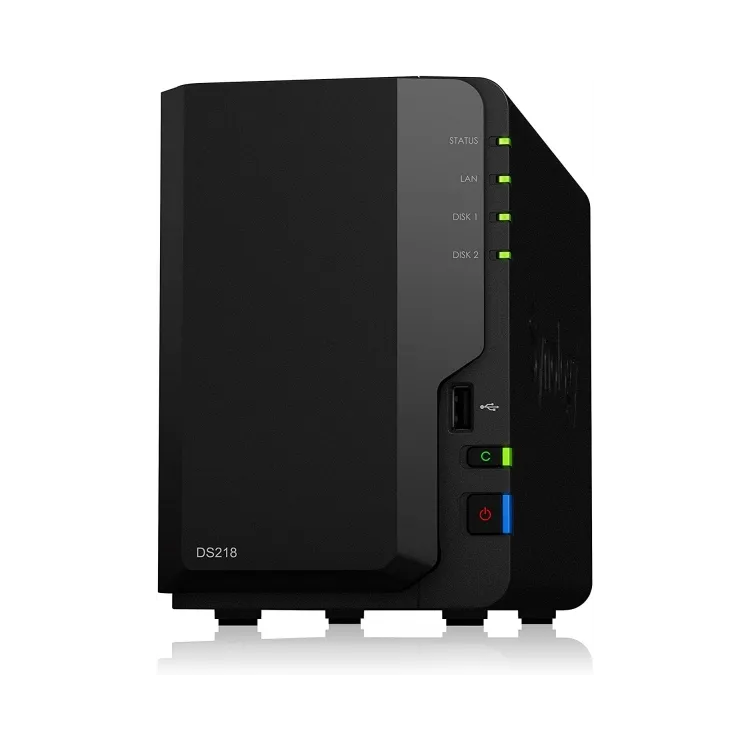 Synology NAS DiskStation DS223 Tower, 2-bay 3.5 SATA HDD/SSD, Realtek RTD1619B 1.7 GHz (4-Core), 2 GB DDR4, 1x RJ-45 1GbE, 3x US