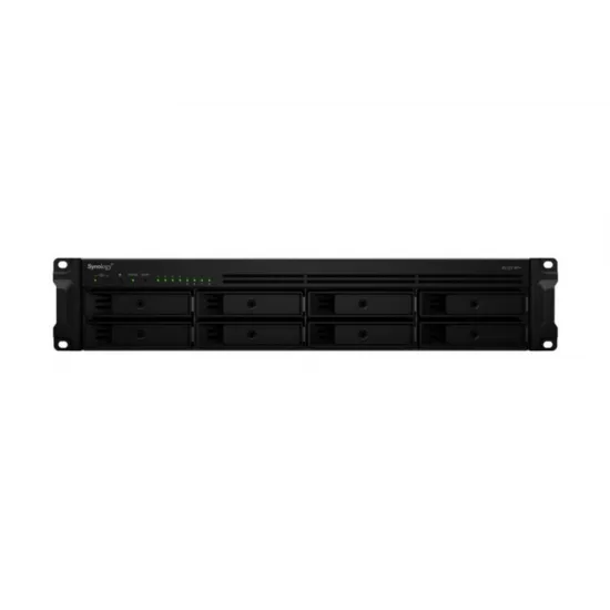 Synology NAS RackStation RS1221+ Rack 2U, 8-bay 3.5 /2.5 SATA, AMD Ryzen V1500B 2.2 GHz (4-core), 4 GB DDR4, 4x RJ-45 1GbE, 2x U