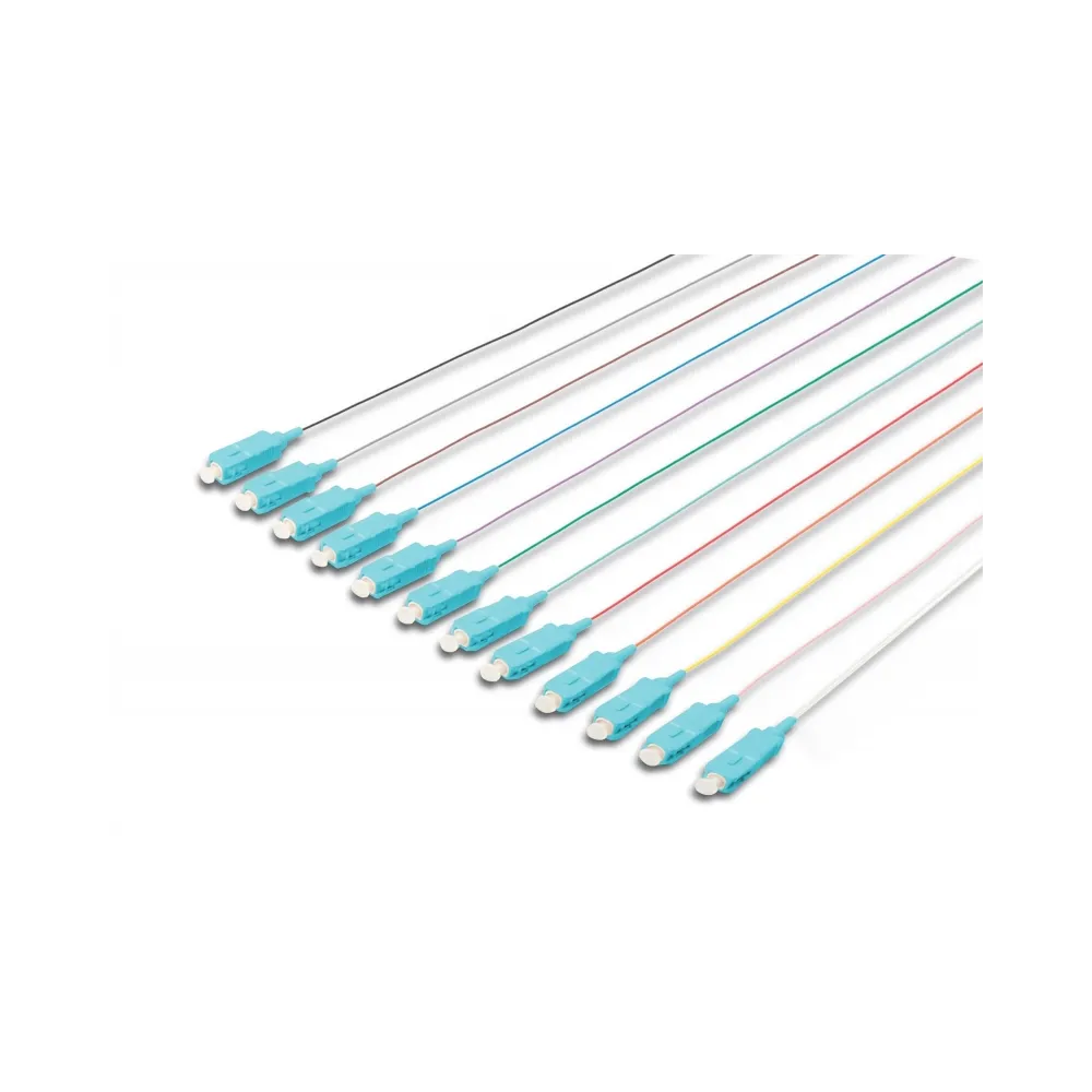 Digitus Fiber optic pigtail set , 12 kom, SC, MM OM3 50/125 µ loose buffer, 2 m