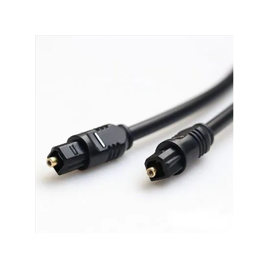 E-GREEN Kabl Optički Audio 2.2mm sa Toslink konektorima M/M 5m crni