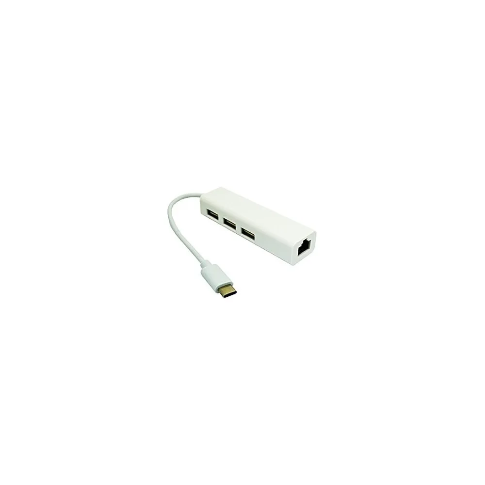 E-GREEN USB 3.1 tip C-HUB (3 port USB 2.0 + 1 port fast)