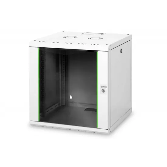 Digitus 12U network rack, wall, 19 Unique 643x600x600 mm, sivi