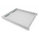Digitus Polica fiksna 483 mm (19 ), nosivost do 50 kg, 44,5×482×350–550 mm, siva