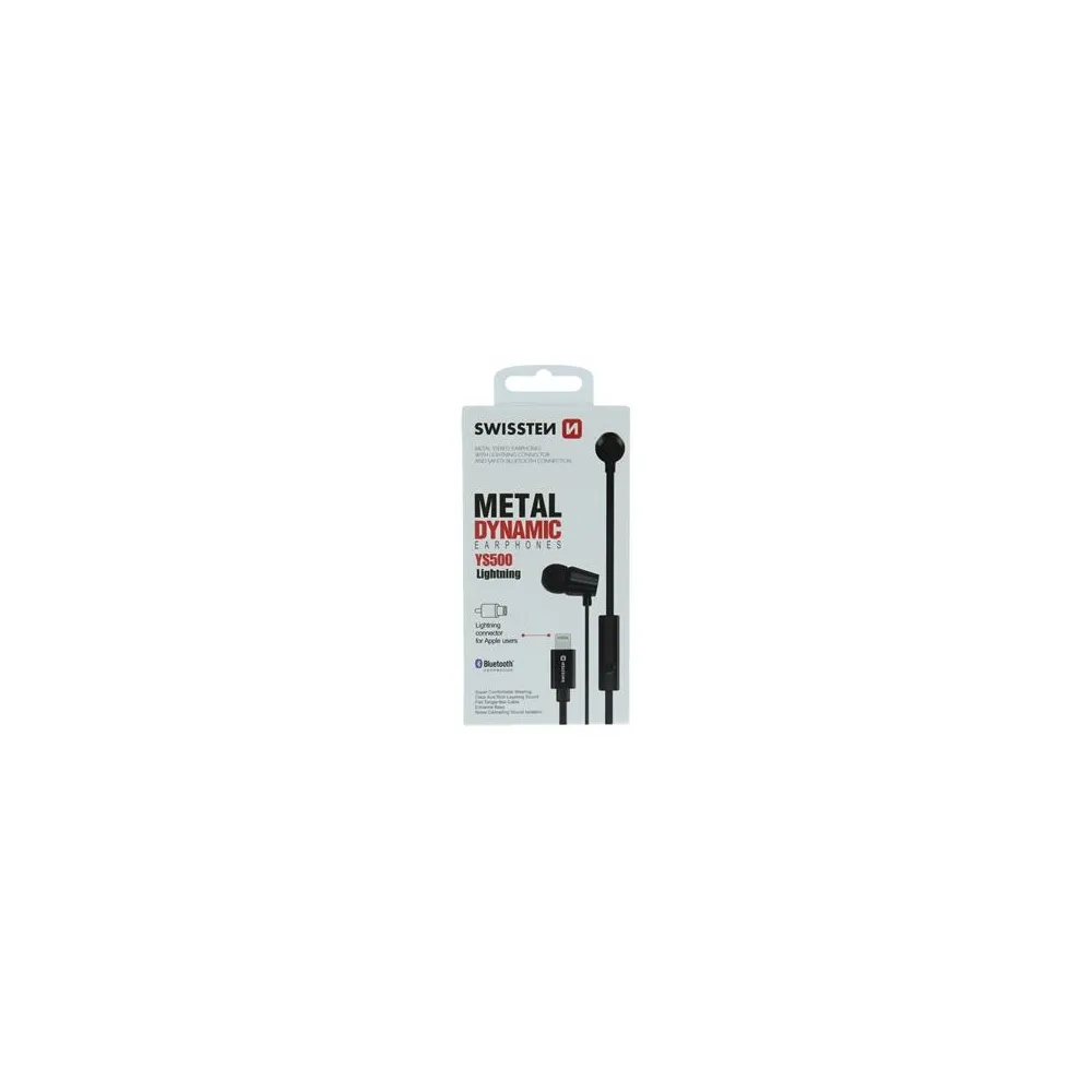 Swissten Slušalice Dynamic Lightning Ys500 Black