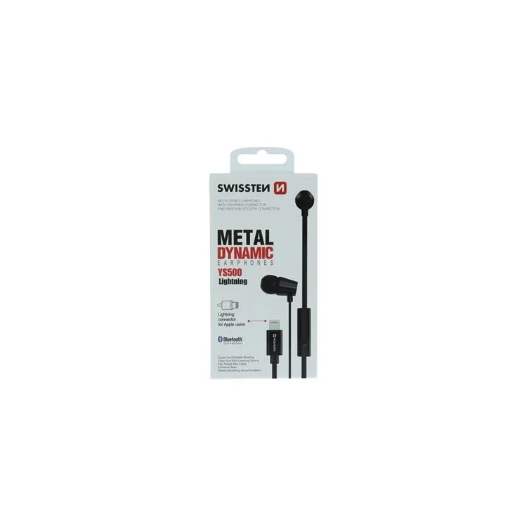 Swissten Slušalice Dynamic Lightning Ys500 Black