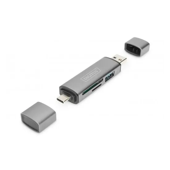 Digitus Dual Card Reader Hub USB-C/USB 3.0, OTG