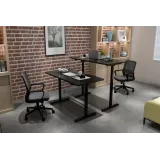 Digitus Električni okvir stola podesiv po visini, jedan motor, 2 nivoa, crni