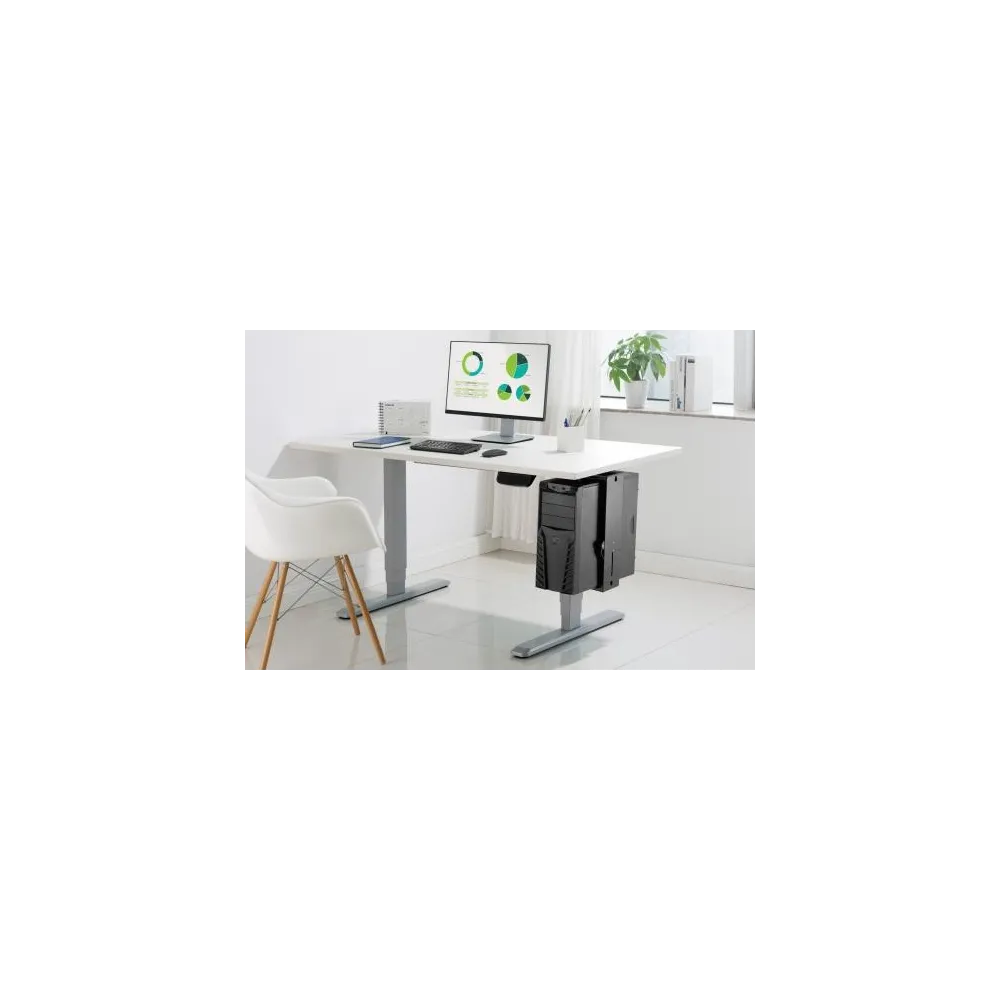 Digitus PC stoni nosač, 10 kg max H: 300-510, D: 88-203 mm crna