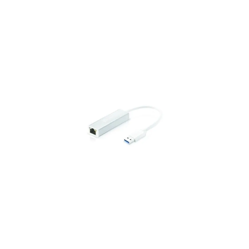 E-GREEN Mrežni adapter USB 3.0, 1x Gigabit Ethernet (1Gbps), USB-A 3.0 to RJ-45, plug & play, external, white