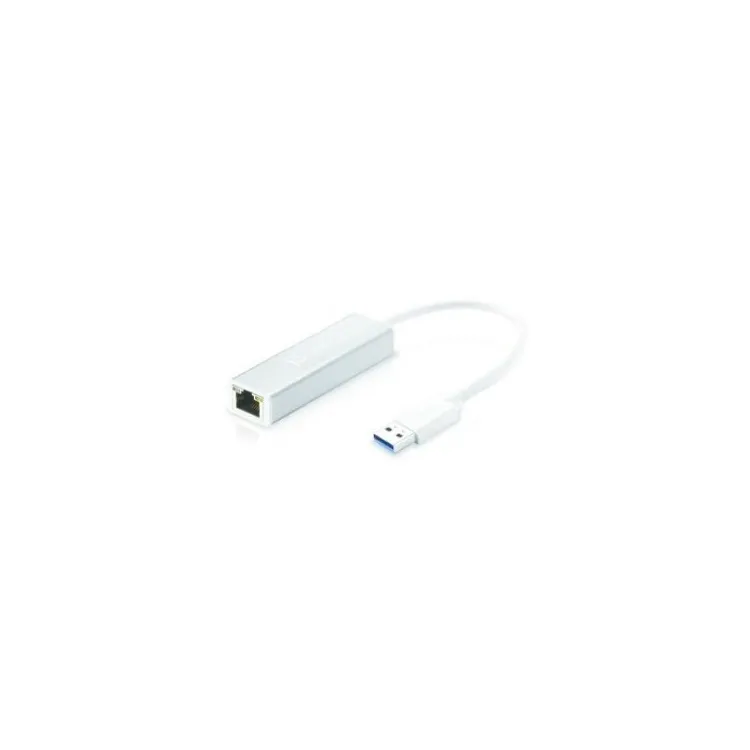 E-GREEN Mrežni adapter USB 3.0, 1x Gigabit Ethernet (1Gbps), USB-A 3.0 to RJ-45, plug & play, external, white