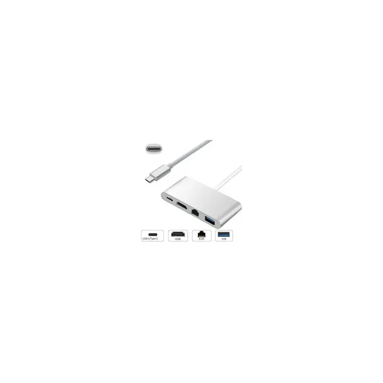 E-GREEN Adapter USB 3.1 tip C (M) - HDMI +USB 3.0 +Tip