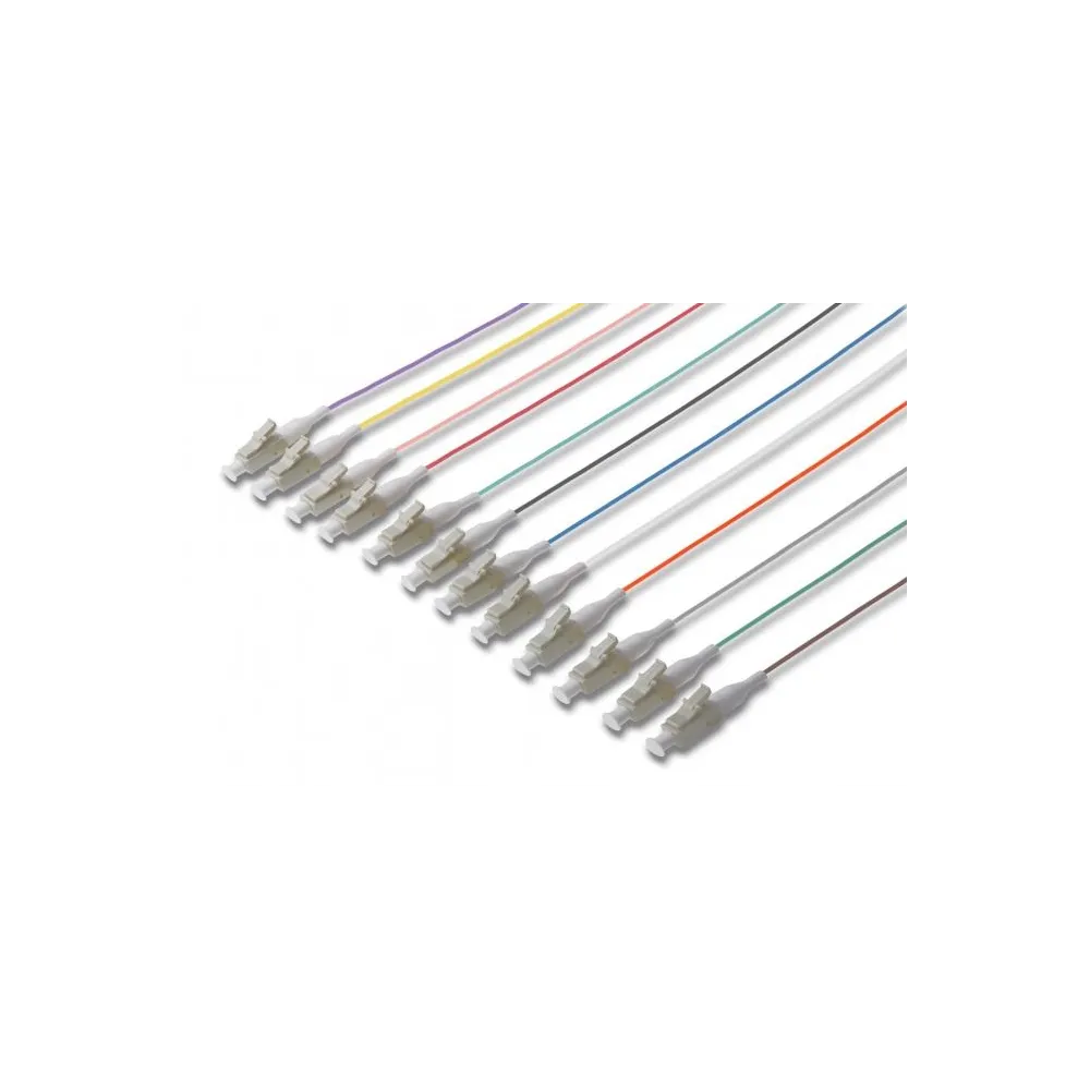 Digitus Kabl pigtail set, 12 pcs., LC, MM OM2 50/125 µ loose buffer, color code DIN IEC 304, 2m