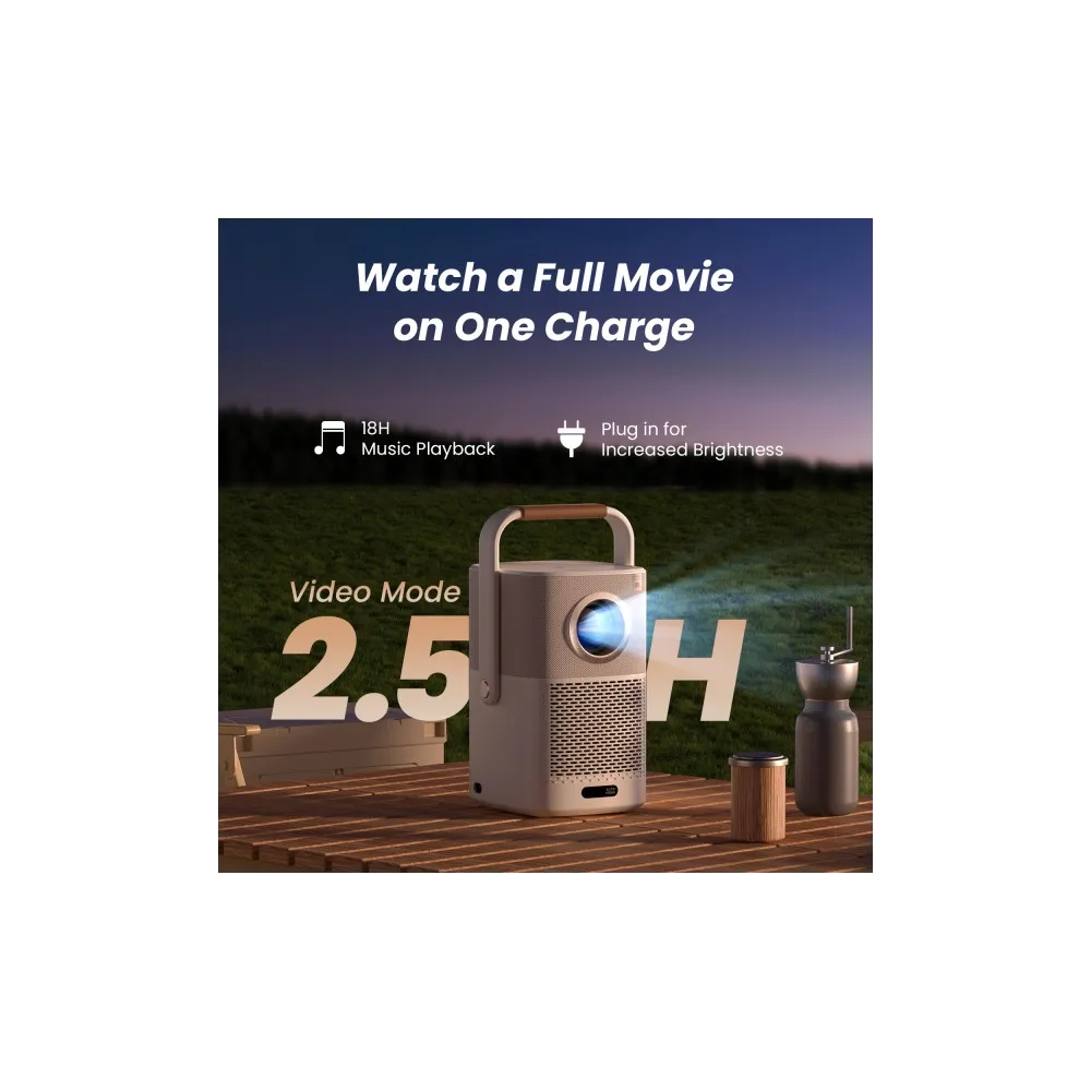 Yaber Projektor T2 Plus Project Anywhere w/battery