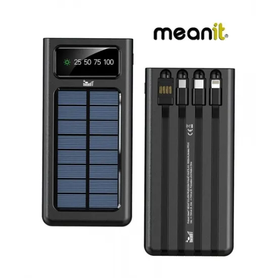 MeanIT Power bank i svetiljka solarni prenosni P1, 10000mAh