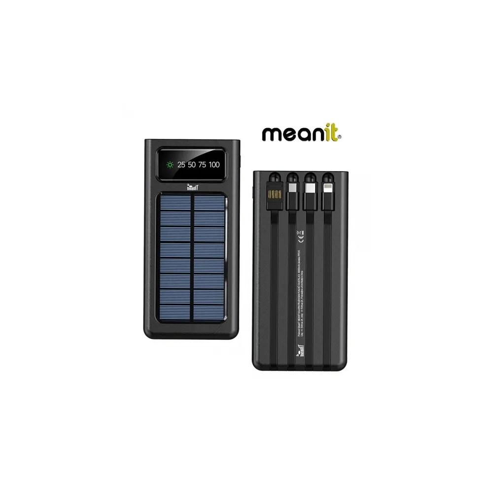 MeanIT Power bank i svetiljka solarni prenosni P1, 10000mAh