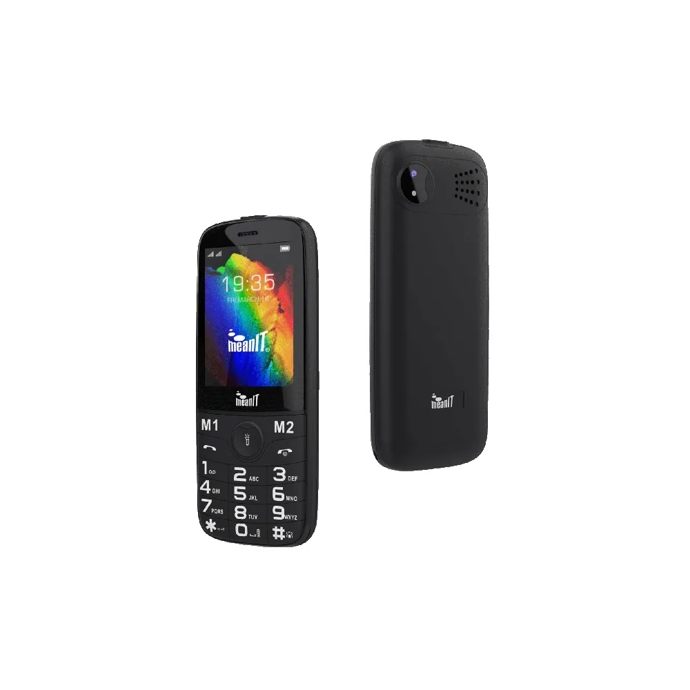 MeanIT Mobilni telefon SENIOR 20 crni