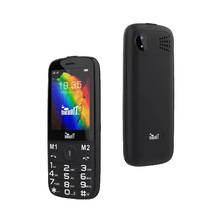 MeanIT Mobilni telefon SENIOR 20 crni