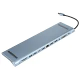 E-GREEN Adapter USB 3.1 tip C (M) - 2 x HDMI + VGA + 2x 3.0 usb