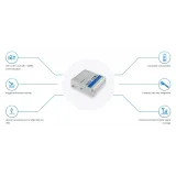 Teltonika Industrial Rugged 4G LTE Modem TRM250, Connectivity (4G/LTE (Cat M1), NB-IoT, 2G), 1x SIM slot,1 x SMA for LTE, 1x mic