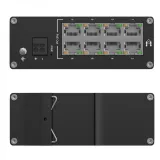Teltonika Switch TSW040, 8x 10/100 ports, PoE+ (802.3af/at), unmanaged, plug-and-play, industrial design