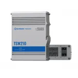 Teltonika Switch TSW210, 8x 10/100/1000Mbps, 2x SFP ports, unmanaged, plug-and-play, industrial design