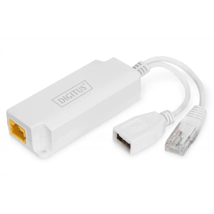 Digitus Splitter USB-A 5V PoE, IEEE 802.3af compliant, 5V output via USB-A, for powering non-PoE devices
