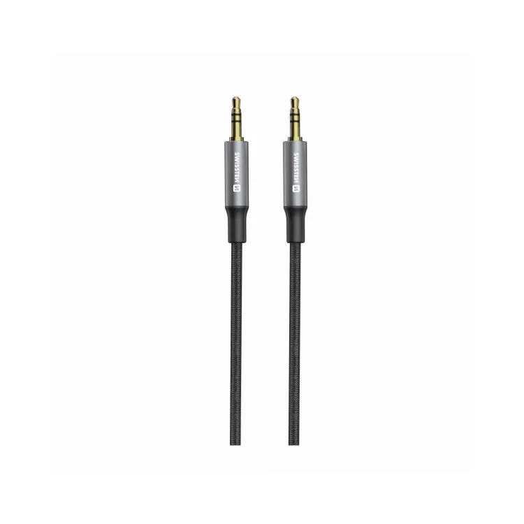 Swissten Audio kabl Textile Jack (male) / Jack (male) 1,5 M Black