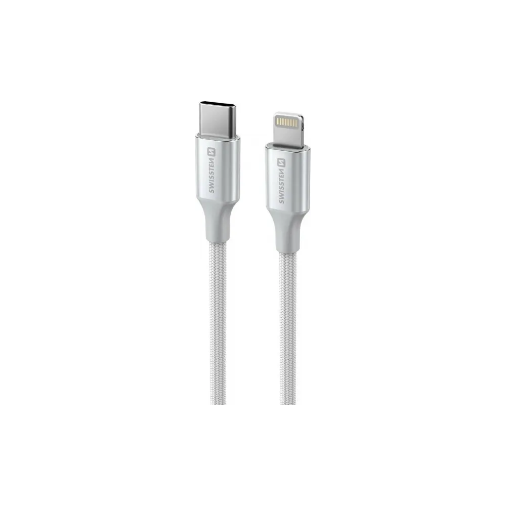 Swissten Data cable textile II USB-C / Lightning 1.5m White