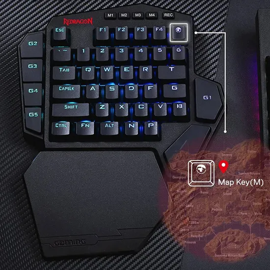 Redragon Tastatura Diti PRO K585RGB Mechanical Gaming, Red