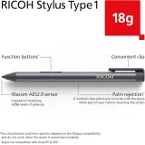 Ricoh Active Stylus for RICOH portable monitors Type1, 18g, Wacom AES2.0 sensor, 4096 pressure detection, AAAA Battery-powered