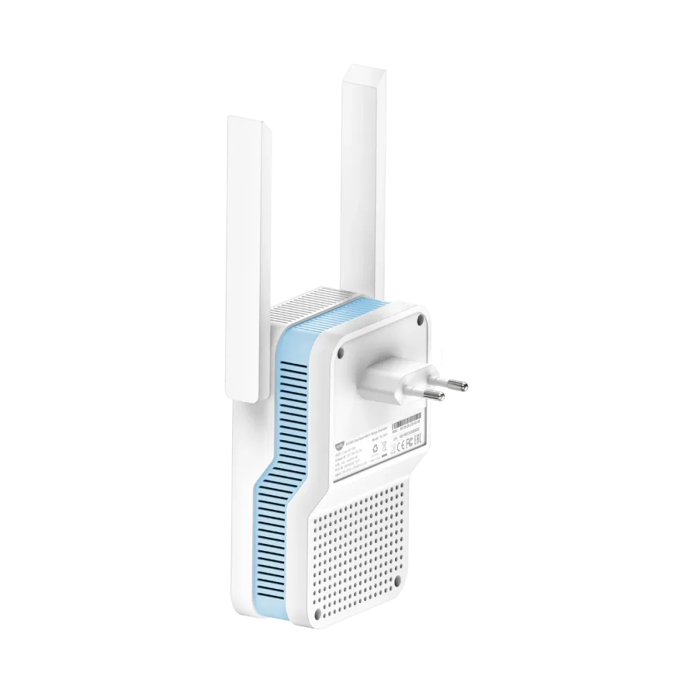CUDY Range Extender RE1200 (WiFi 5), AC1200, dual-band, do 1.2Gbps, Mesh, 1x Fast Ethernet, wall plug, indoor