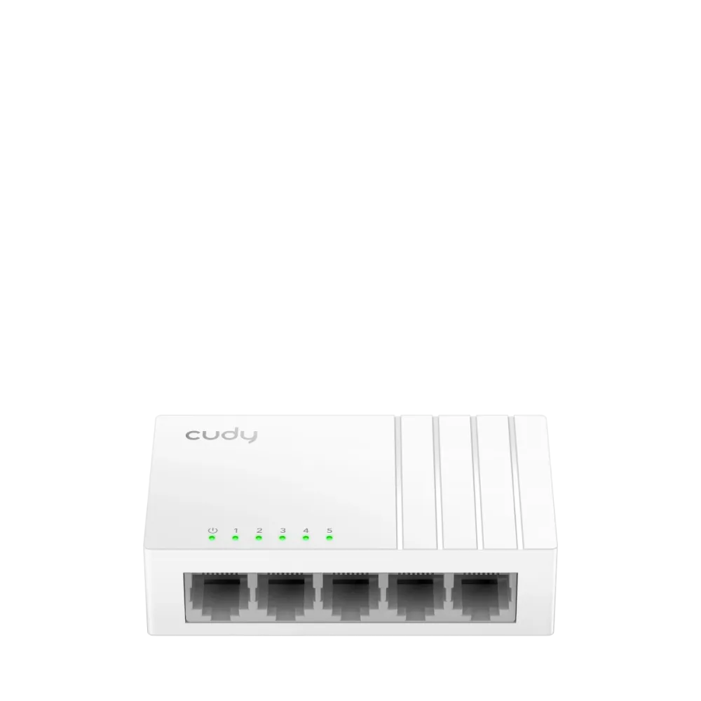 CUDY Switch FS105D, 5x 10/100Mbps RJ45 ports, unmanaged, plug-and-play, desktop/wall-mount