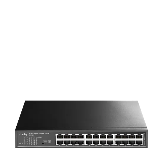 CUDY Switch GS1024, 24x 10/100/1000Mbps RJ45 ports, unmanaged, plug-and-play, metal housing, rackmount