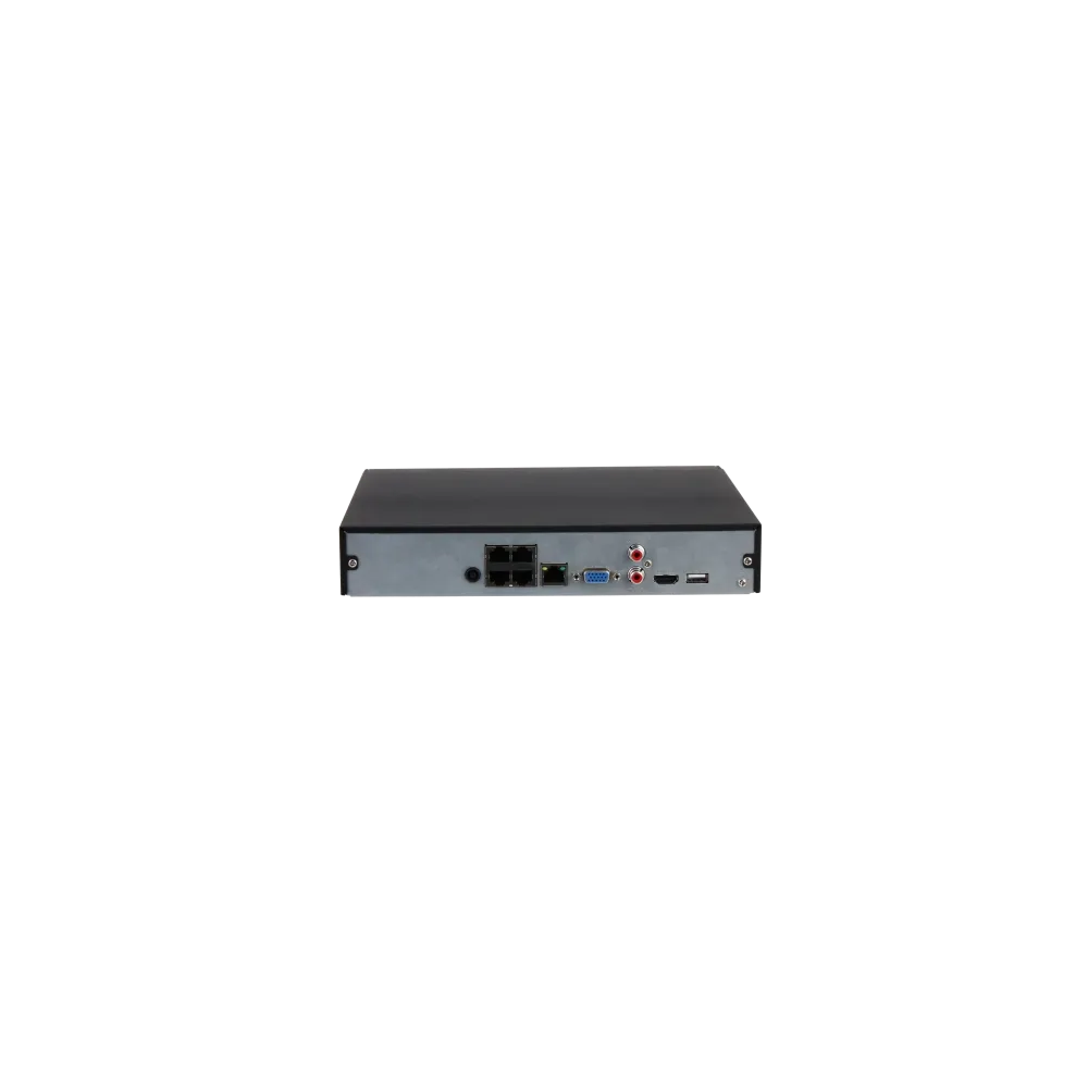 Dahua NVR 4 kanala NVR4104HS-P-4KS3, Rezolucija 3840 x 2160, do 12MP, HDMI, VGA, 1xHDD do 20TB, audio, 12VDC