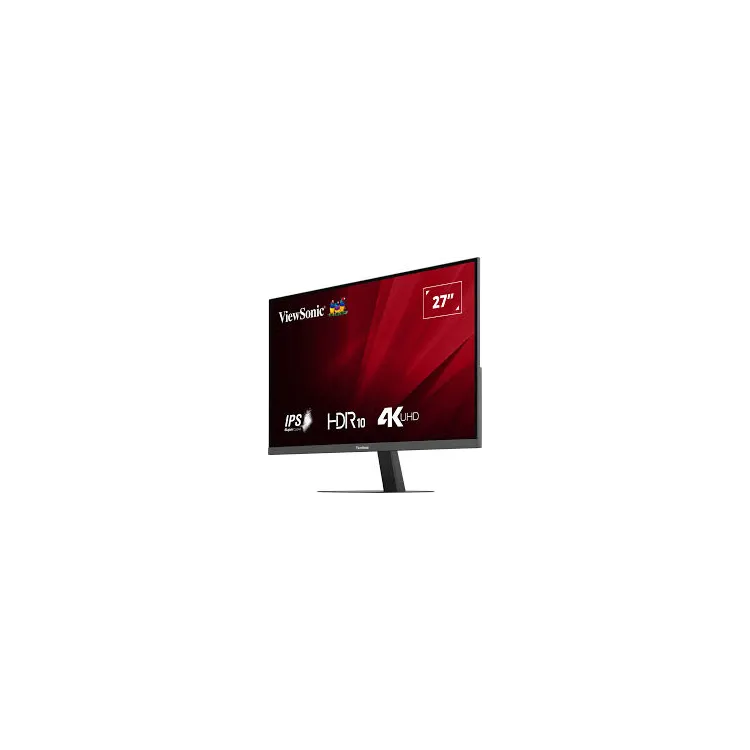 ViewSonic Monitor 27 VA2708-4K-HD, 3840×2160 (4K UHD), SuperClear IPS panel, 60Hz, 4 ms, 1200:1, 250 cd/m², 2x HDMI + DisplayPor