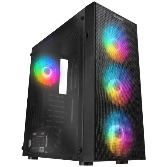 Everest CASE FACED V5 Mesh 4x120 RGB, 600W