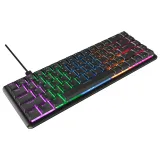 Rampage Tastatura REBEL Black Low Profile Gaming RED SWITCH US/ENGLISH RGB