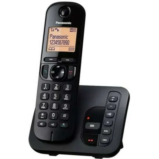 PANASONIC Bežični telefon KX-TGC220FXB Crni sa sekretaricom