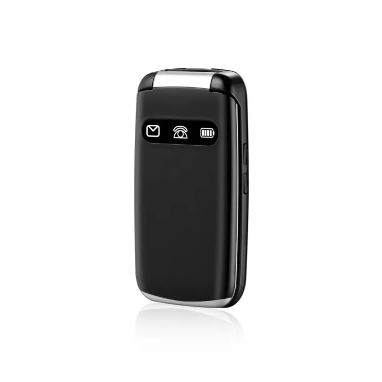 MeanIT Mobilni telefon SENIOR Flip Max-Crni