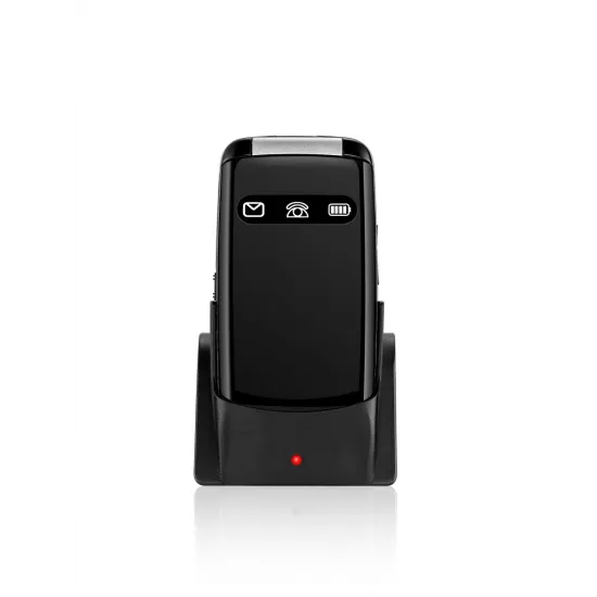 MeanIT Mobilni telefon SENIOR Flip Max-Crni